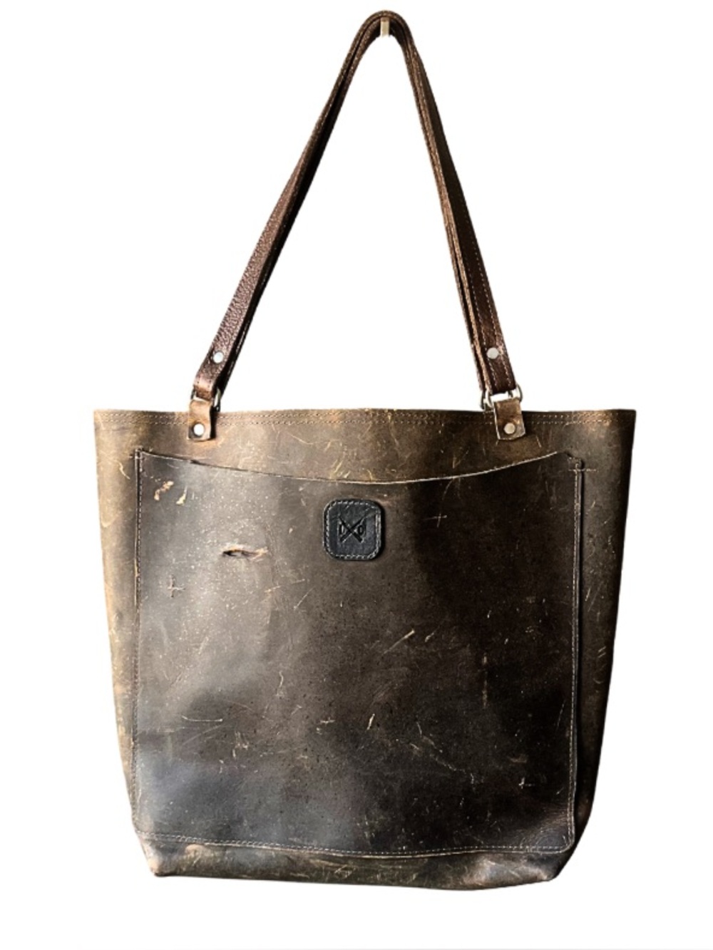Clo's General Leather Co. Distressed Tote Bag Brown - New Condition